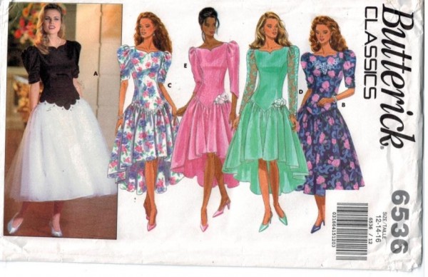strapless open back dress Butterick Dress B5748  The Fold Line
