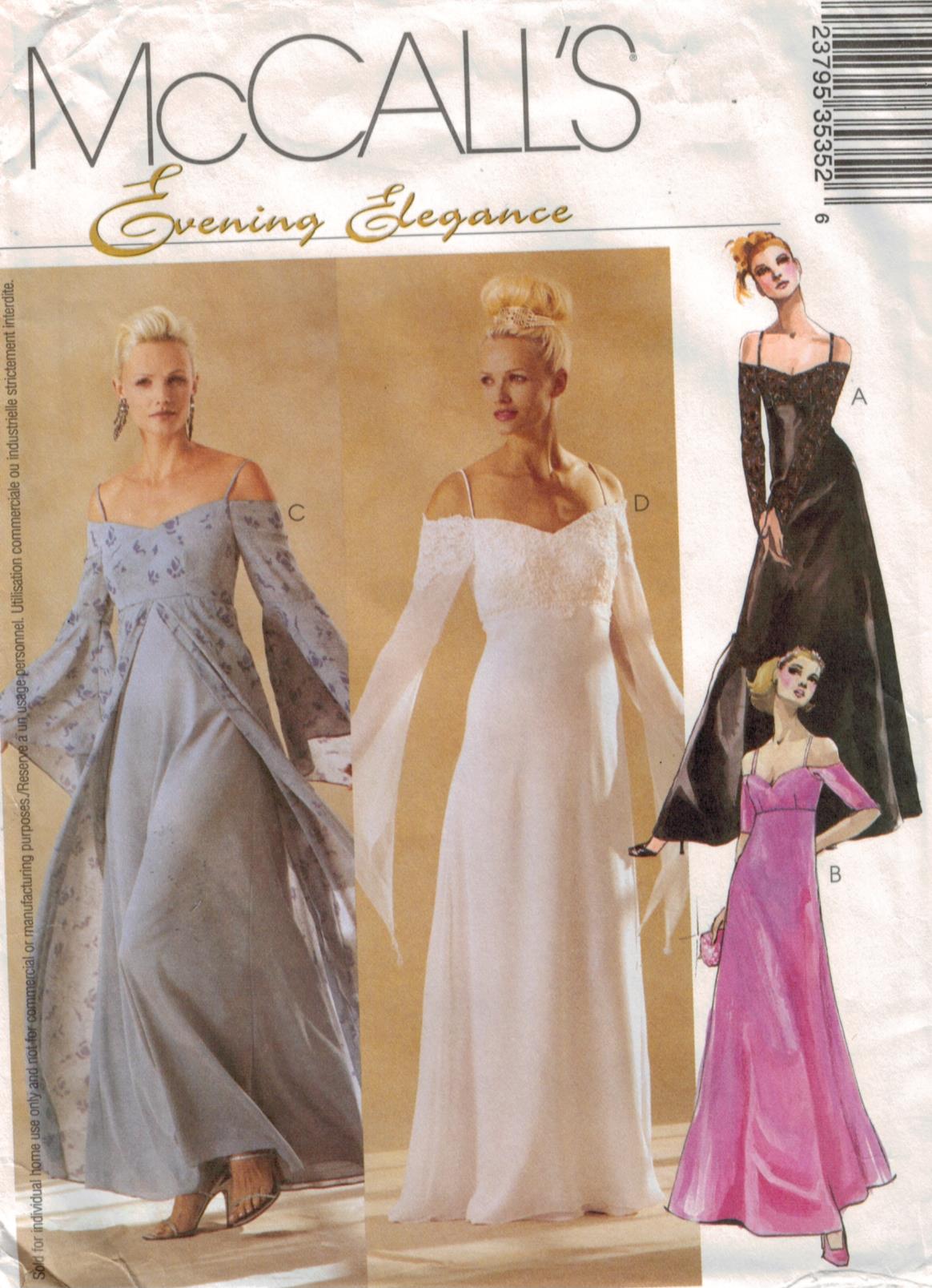 McCalls Pattern 3535 Evening Elegance for McCalls Evening Gowns Misses  sizes 10, 12, 14  Sewing Pattern Heaven
